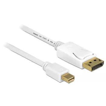 Mini DisplayPort į DisplayPort kabelis DeLOCK 83985 0,5 m baltas