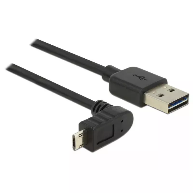 USB laidas DeLOCK 83848 USB 2.0 1m USB A Micro-USB B juodas