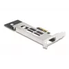 DeLOCK mobilus dėklas PCI Express kortelė 1 x M.2 NVMe SSD žemo profilio