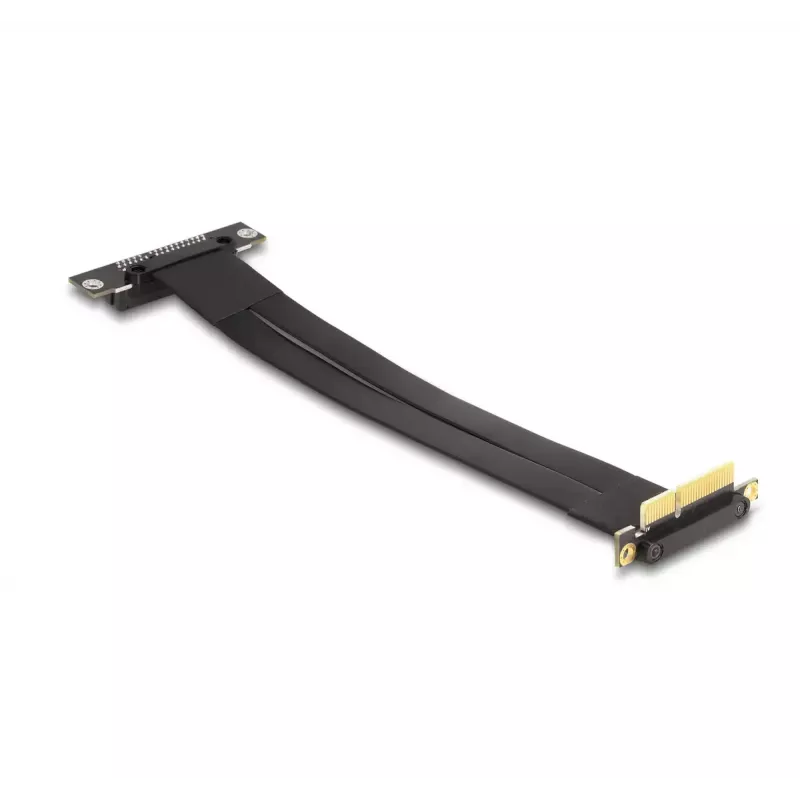 DeLOCK pakėlimo plokštė PCI Express x4 vyriška 90° kampuota į x4 lizdą 90° kampuota su kabeliu 30 cm