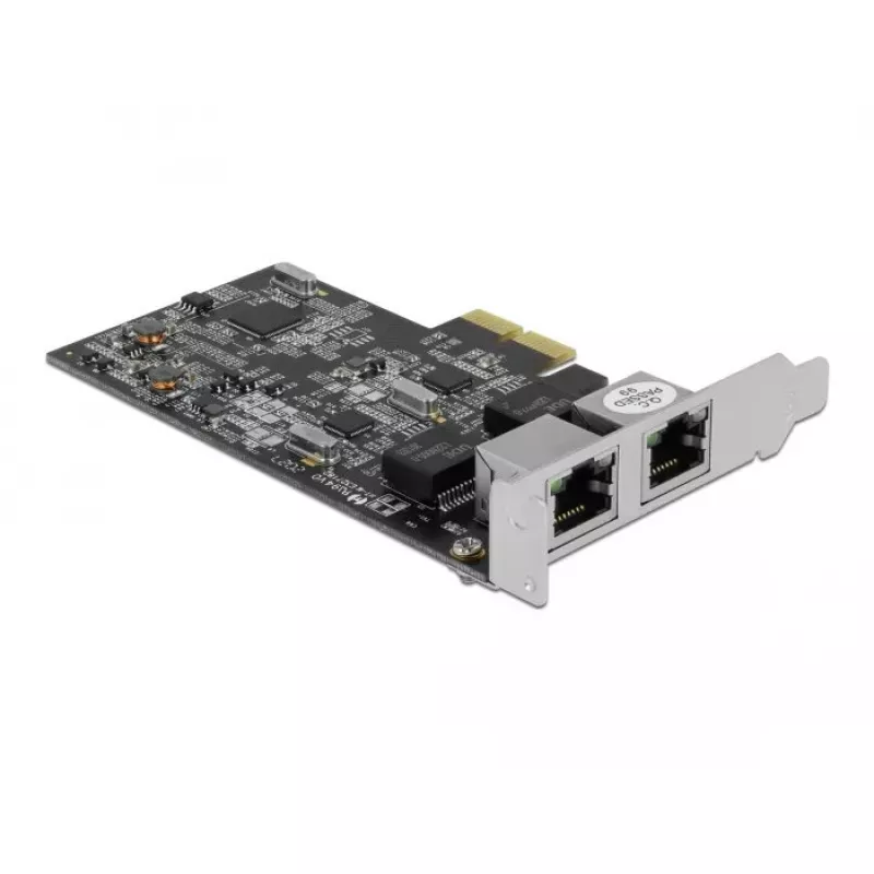 DeLOCK PCI Express x2 kortelė su 2 x RJ45 2,5 Gigabit LAN RTL8125