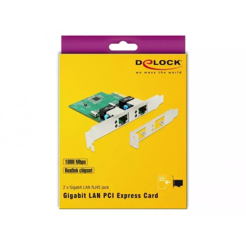 Tinklo plokštė DeLOCK 89999 vidinė WLAN 1000 Mbit/s