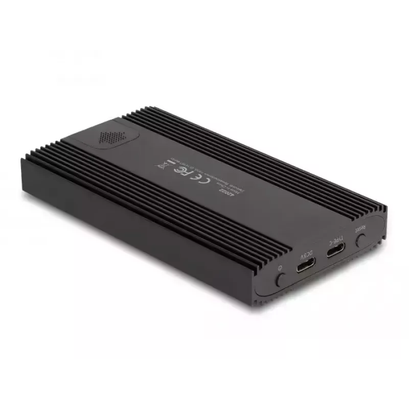 SSD dėklas DeLOCK 42022 išorinis dėklas USB 20 Gbps 2 x M.2 NVMe PCIe SSD