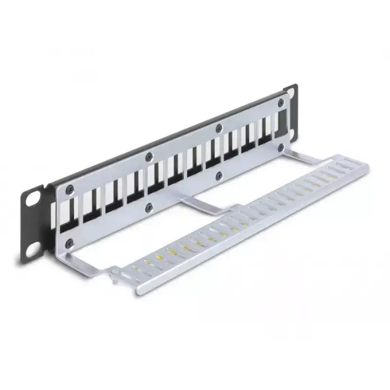 Patch panel DeLOCK 66874 1U Juoda Metal Rack capacity 1U