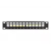 Patch panel DeLOCK 66874 1U Juoda Metal Rack capacity 1U