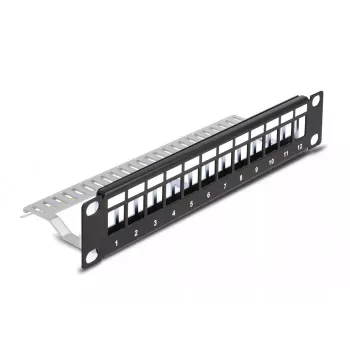 Patch panel DeLOCK 66874 1U Juoda Metal Rack capacity 1U