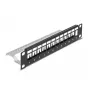 Patch panel DeLOCK 66874 1U Juoda Metal Rack capacity 1U