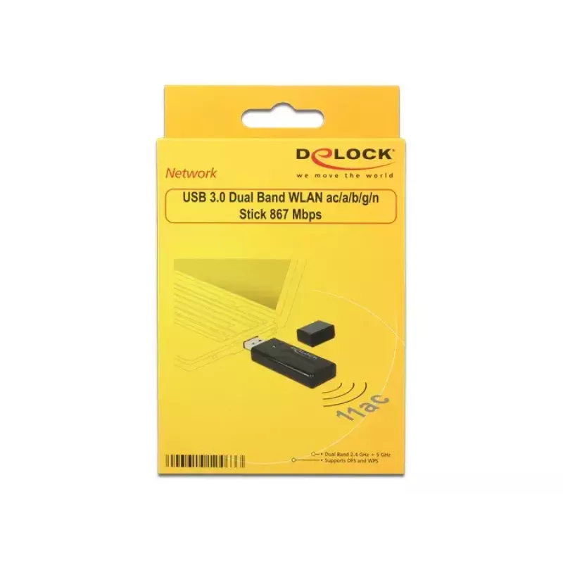 Tinklo plokštė DeLOCK 12463 WLAN 867 Mbit/s
