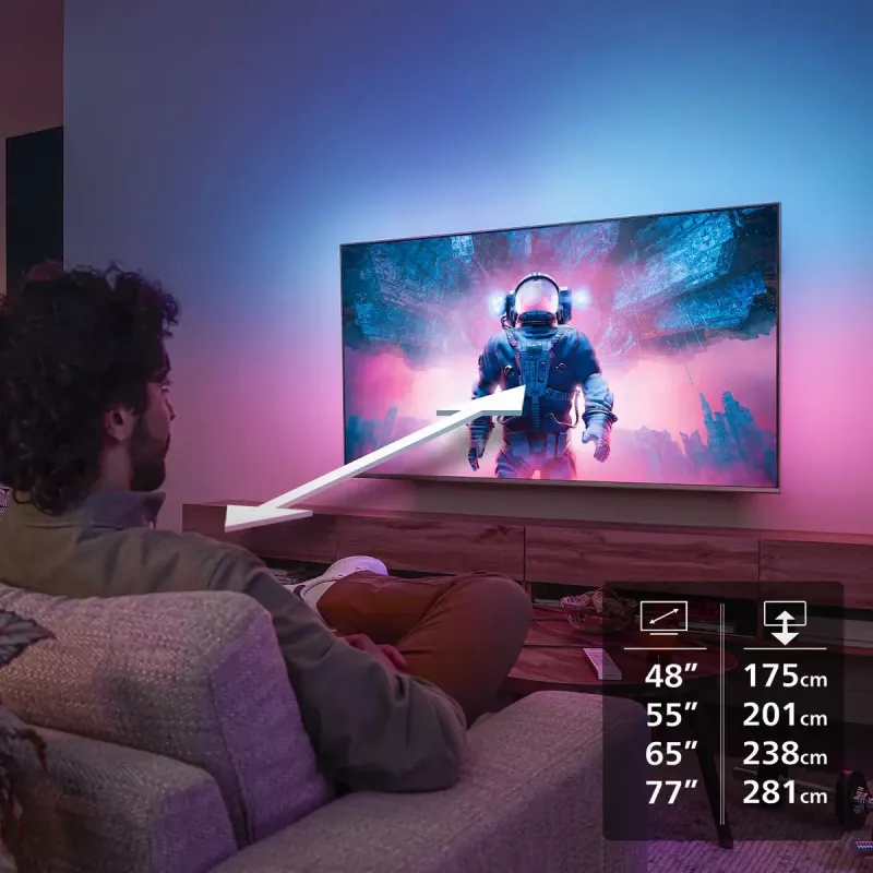 Televizorius Philips 77OLED760/12 77 col. 4K Ultra HD OLED 3840 x 2160