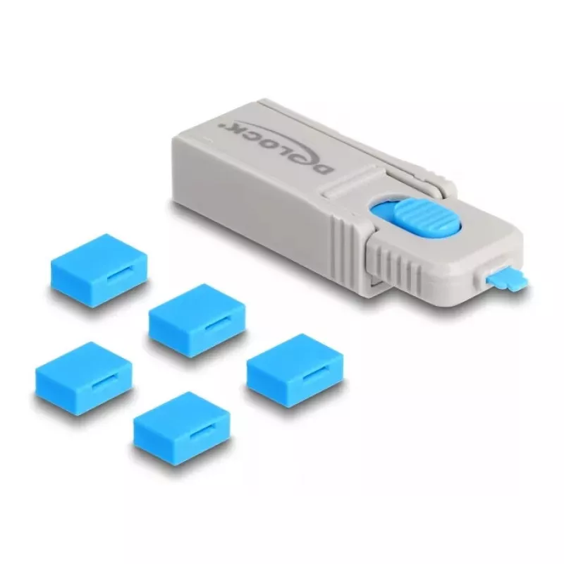 Prievadų blokatorius DeLOCK 20923 USB Type-A 5 vnt. + užrakto įrankis