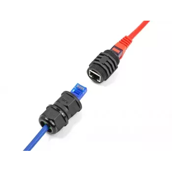 DeLOCK RJ45 Cat.6A įmontuojamas modulis su IP67 apsauga nuo dulkių ir vandens