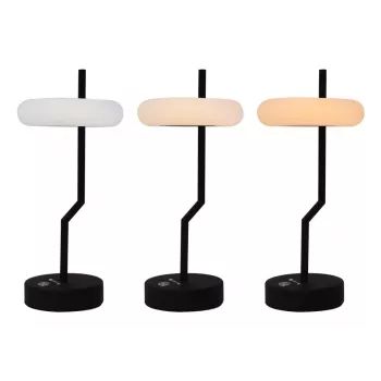 Techly I-LAMP-TABLE2 stalinė lempa Nekeičiama (-os) lemputė (-ės) 2 W LED Juoda, Balta