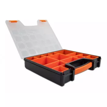 Dėžė daiktams laikyti DeLOCK Rūšiavimo dėžė 14 skyrių 312x272x60 mm oranžinė juoda