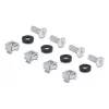 Montavimo rinkinys DELOCK 67281 — metalinis stovo priedas, juodas, universalus 2 dalių rinkinys