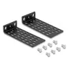 Montavimo rinkinys DELOCK 67281 — metalinis stovo priedas, juodas, universalus 2 dalių rinkinys