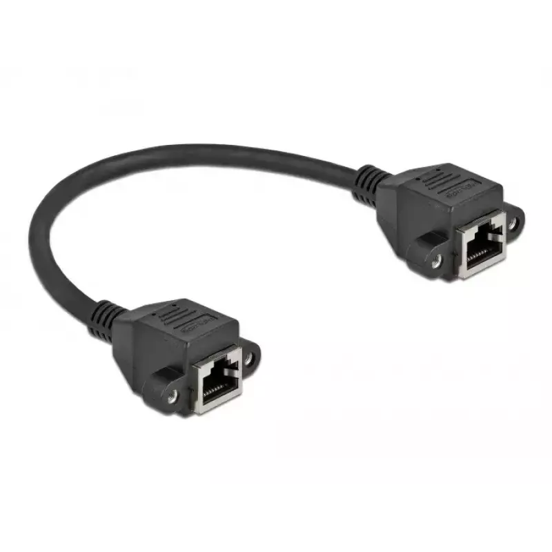 Tinklo ilginamasis laidas DeLOCK Cat.6A 25 cm juodas