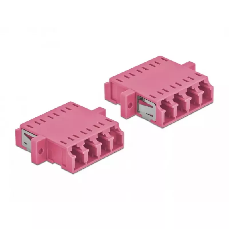 Šviesolaidinis adapteris DELOCK LC jungtis į LC jungtį OM3 dvipusis (2 vnt.)
