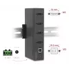 DELOCK sąsajos šakotuvas USB 2.0 Type-B į 4x USB 2.0 Type-A (480 Mbit/s), juodas, metalinis korpusas, maitinamas nuolatine srove