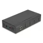 DELOCK sąsajos šakotuvas USB 2.0 Type-B į 4x USB 2.0 Type-A (480 Mbit/s), juodas, metalinis korpusas, maitinamas nuolatine srove