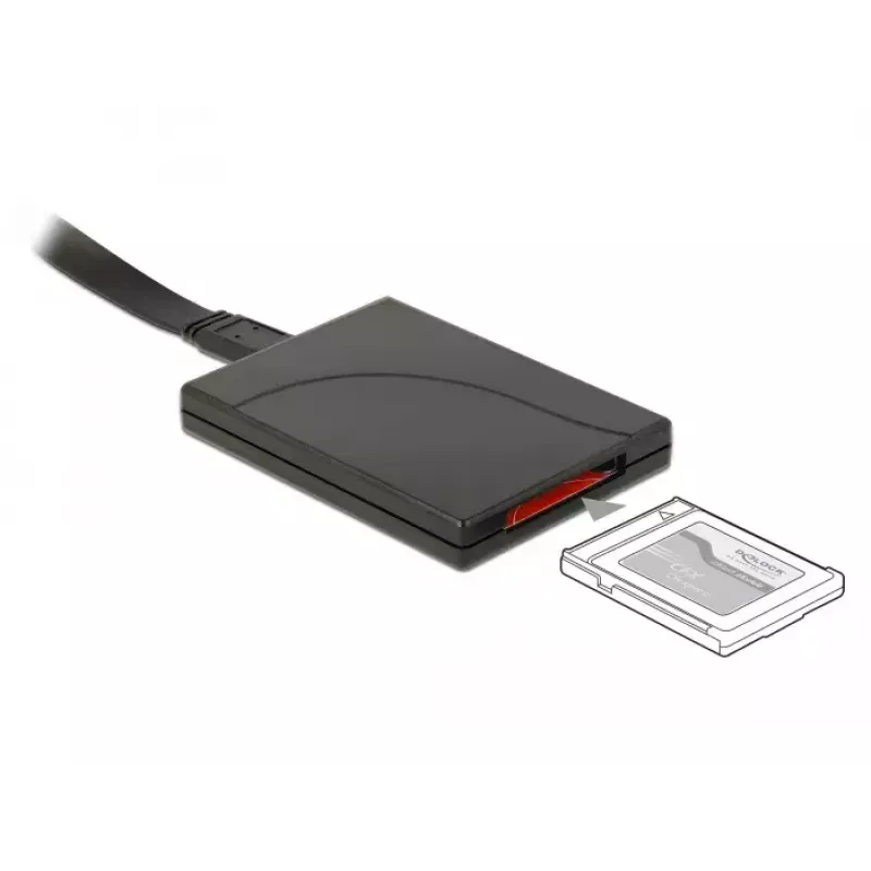 Kortelių skaitytuvas DeLOCK 91749 USB 3.1 Gen 2 Type C Juoda