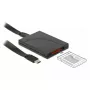 Kortelių skaitytuvas DeLOCK 91749 USB 3.1 Gen 2 Type C Juoda