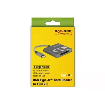 Kortelių skaitytuvas DeLOCK 91746 USB 3.2 Gen 1 Type-C antracitinis