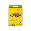 Kortelių skaitytuvas DeLOCK 91745 USB 3.2 Gen 1 Type-C juoda sidabrinė