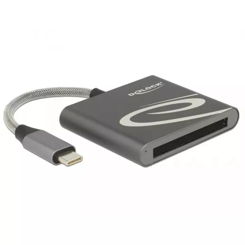 Kortelių skaitytuvas DeLOCK 91745 USB 3.2 Gen 1 Type-C juoda sidabrinė