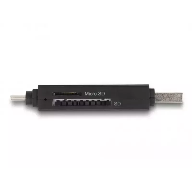 Kortelių skaitytuvas DeLOCK 91004 USB 3.2 Gen 1 Type-A Type-C juodas