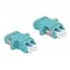 Skaidulinės optikos adapteris DELOCK LC jungtis–jungtis OM3 dvipusis (2 vnt. pakuotėje)