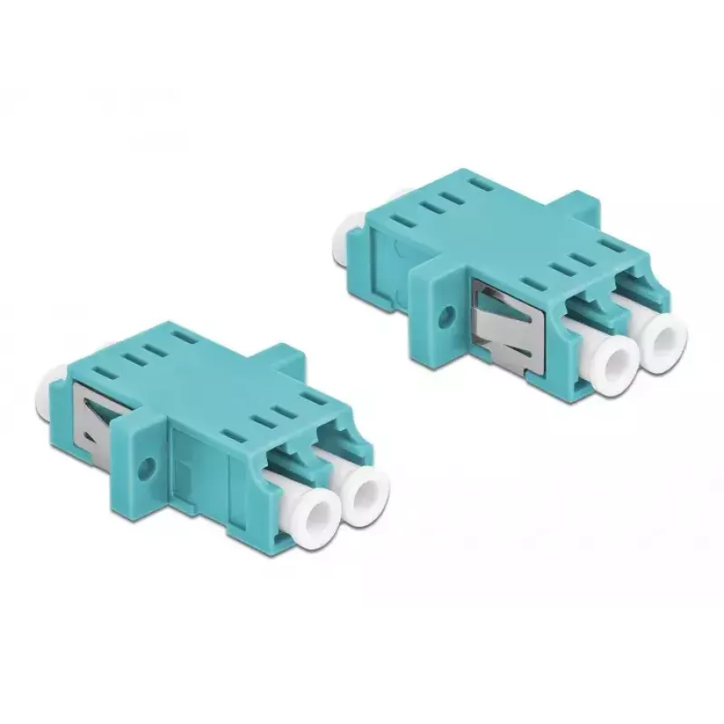 Skaidulinės optikos adapteris DELOCK LC jungtis–jungtis OM3 dvipusis (2 vnt. pakuotėje)