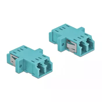 Skaidulinės optikos adapteris DELOCK LC jungtis–jungtis OM3 dvipusis (2 vnt. pakuotėje)