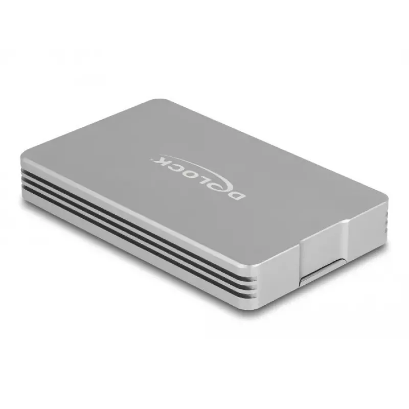 SSD dėžutė DeLOCK 42018 Sidabrinė M.2 40 Gbit/s USB Type-C