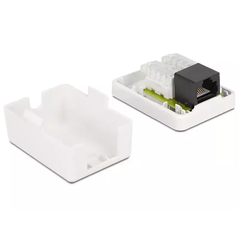 Paviršinis lizdo dėžutė DeLOCK 86248 Balta 52mm x 25.5mm x 39mm