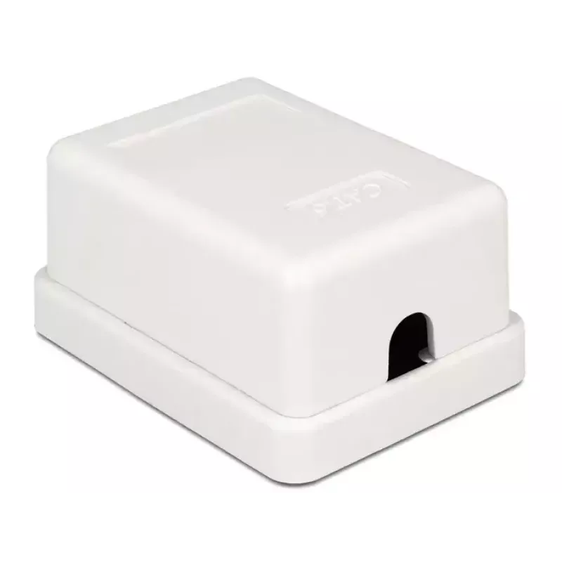 Paviršinis lizdo dėžutė DeLOCK 86248 Balta 52mm x 25.5mm x 39mm