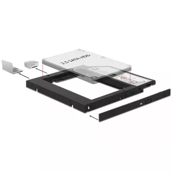 Priekinis skydelis DeLOCK 62669 13,3 cm (5,25 colio)