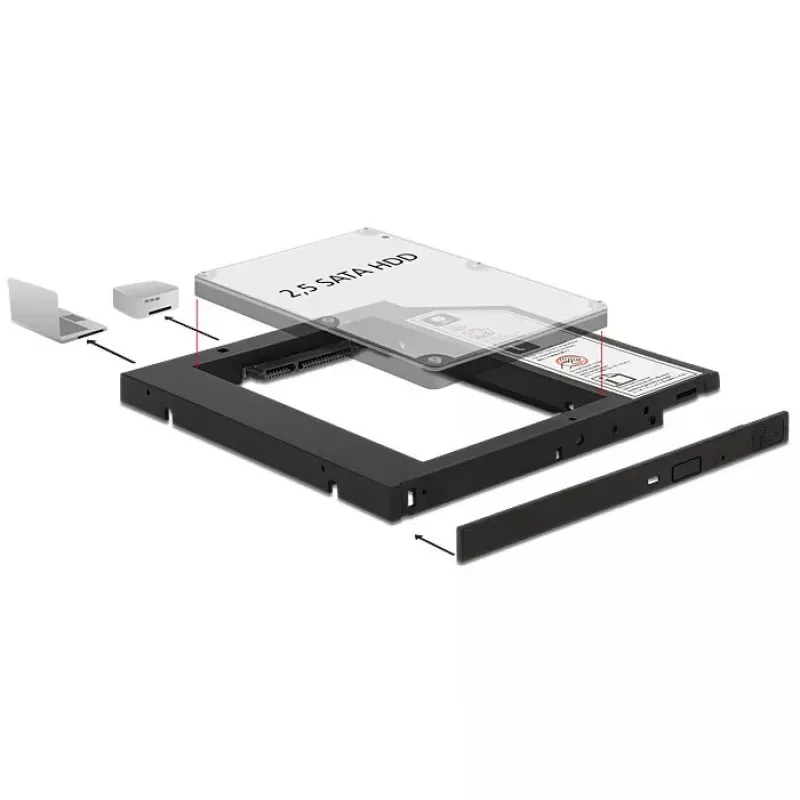 Priekinis skydelis DeLOCK 62669 13,3 cm (5,25 colio)