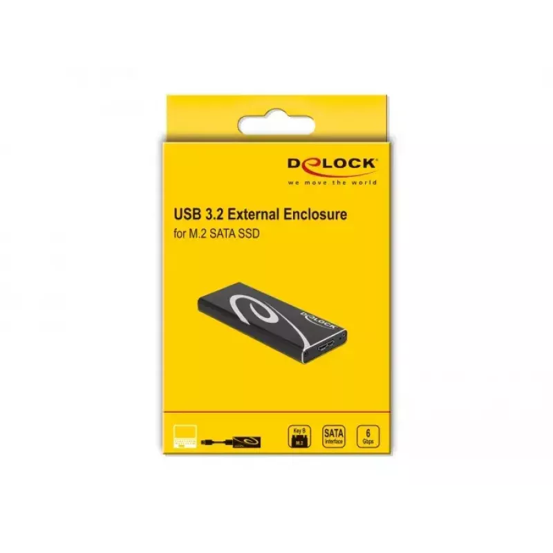 SSD korpusas DeLOCK 42007 Juodas M.2