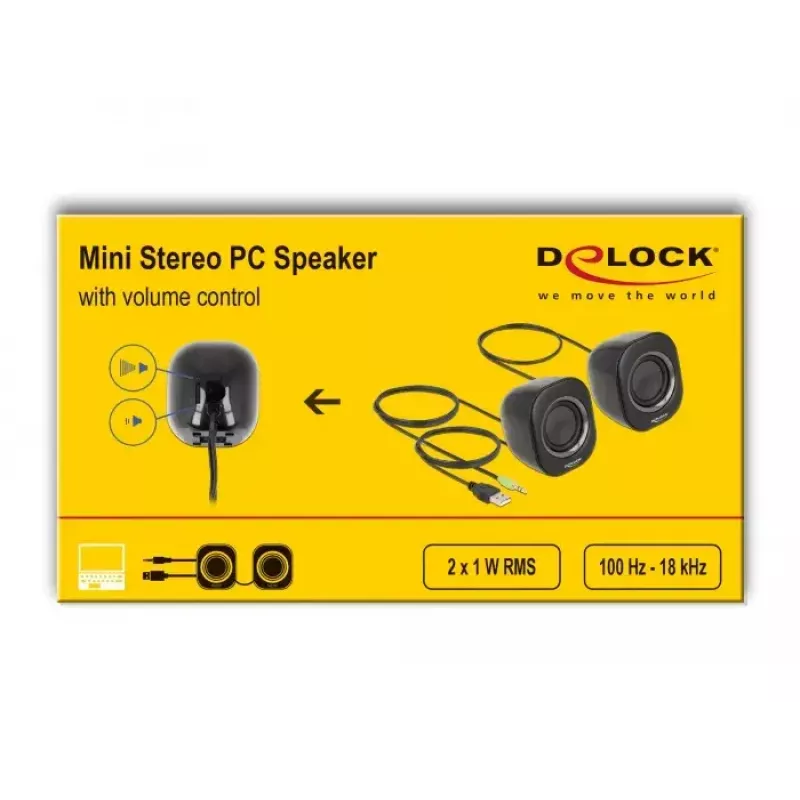 Garsiakalbis DeLOCK 27002 2 W