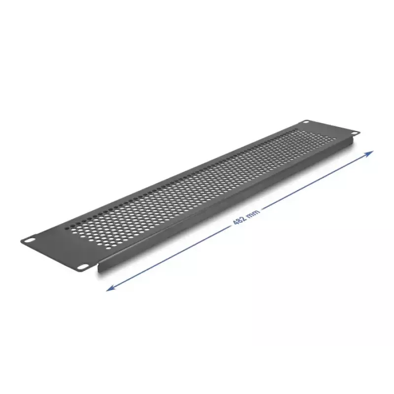 Aklina panelė DeLOCK 67036, juoda, metalinė, 88 mm pločio, 11 mm aukščio