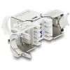 „Keystone“ modulis DELOCK RJ45 lizdas į LSA Cat.8.1 ekranuotas su fiksavimo spaustuku ir dulkių dangteliu