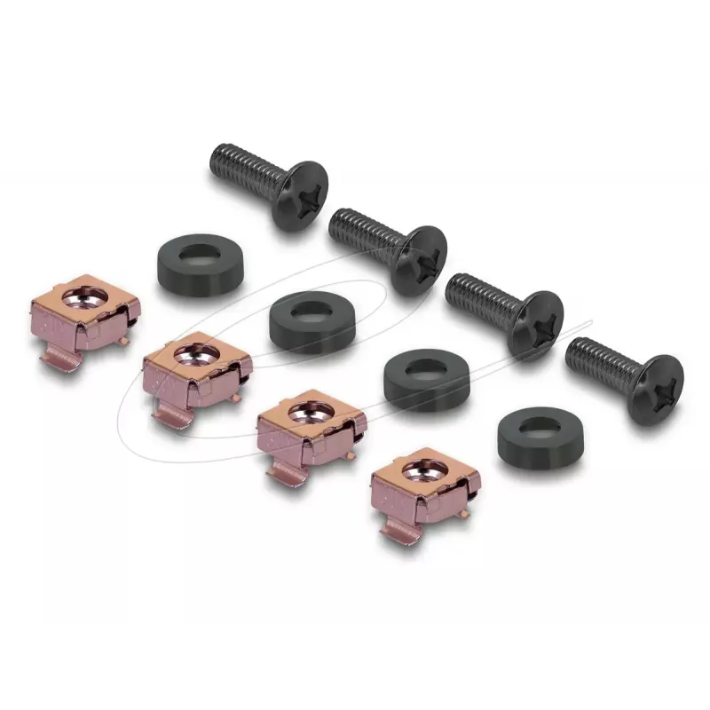 Dangtelis DELOCK 67414 19 colių 1U stovui, metalinis, integruoti 8 ventiliatoriai 40×40 mm, tamsiai pilkas