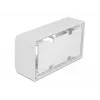 Pleistro skydo priedas DELOCK 81333 — baltas polikarbonato laikiklis, 152×50×82 mm