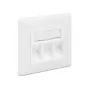 RJ-45 kištukinis lizdas DeLOCK 86194 sidabrinis baltas
