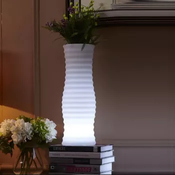 Techly I-LED gėlių vazonas Baltas Plastikinis 1 vnt.