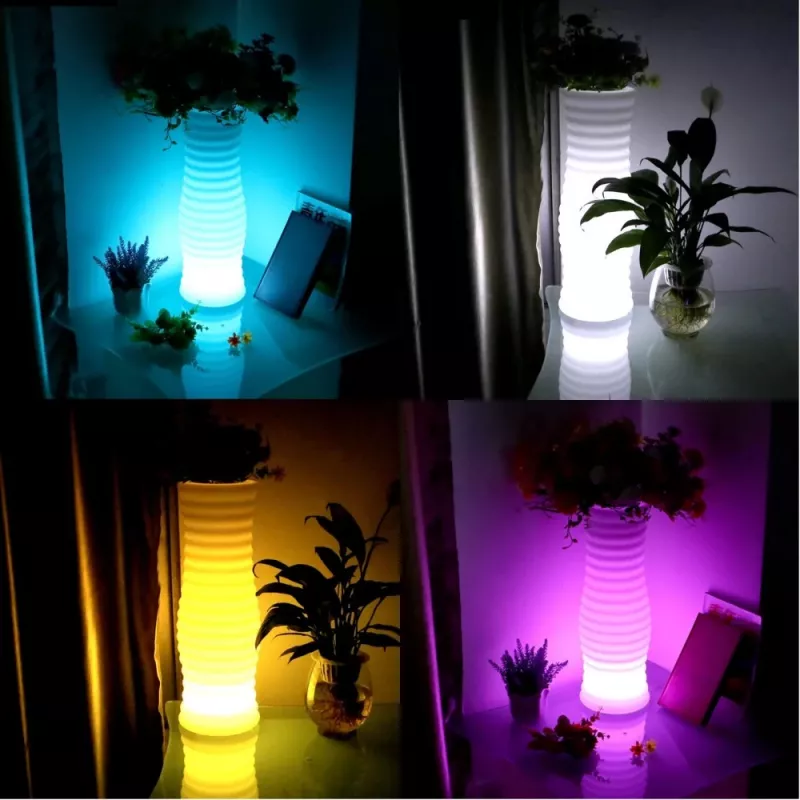 Techly I-LED gėlių vazonas Baltas Plastikinis 1 vnt.