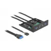 Priekinė panelė DeLOCK 3,5 colio USB 3.2 Gen 1 2 x USB Type-A HD-Audio