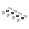 Montavimo rinkinys DeLOCK 66236 universalus stovo tvirtinimo rinkinys 2 vnt. sidabrinis metalinis