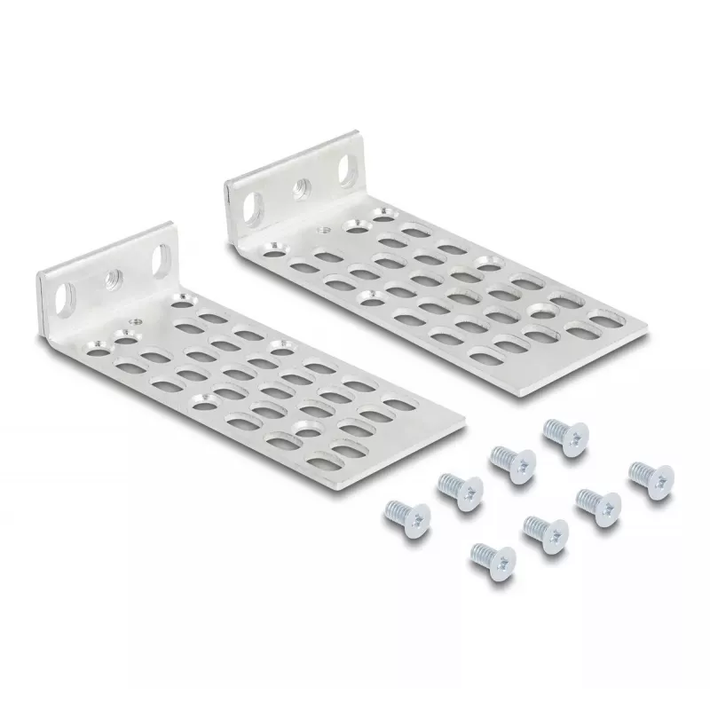 Montavimo rinkinys DeLOCK 66236 universalus stovo tvirtinimo rinkinys 2 vnt. sidabrinis metalinis