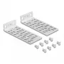 Montavimo rinkinys DeLOCK 66236 universalus stovo tvirtinimo rinkinys 2 vnt. sidabrinis metalinis